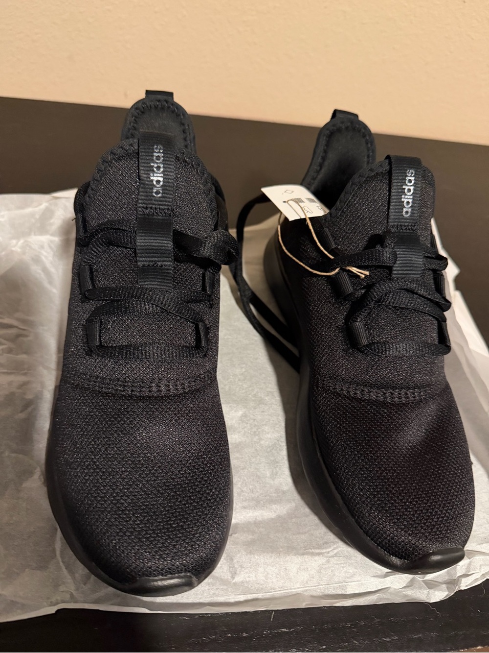 adidas Women’s Cloudfoam Pure 2.0 Black Knit Running Shoes
